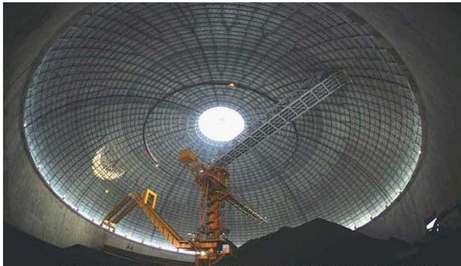 林芝发电厂干煤棚网架